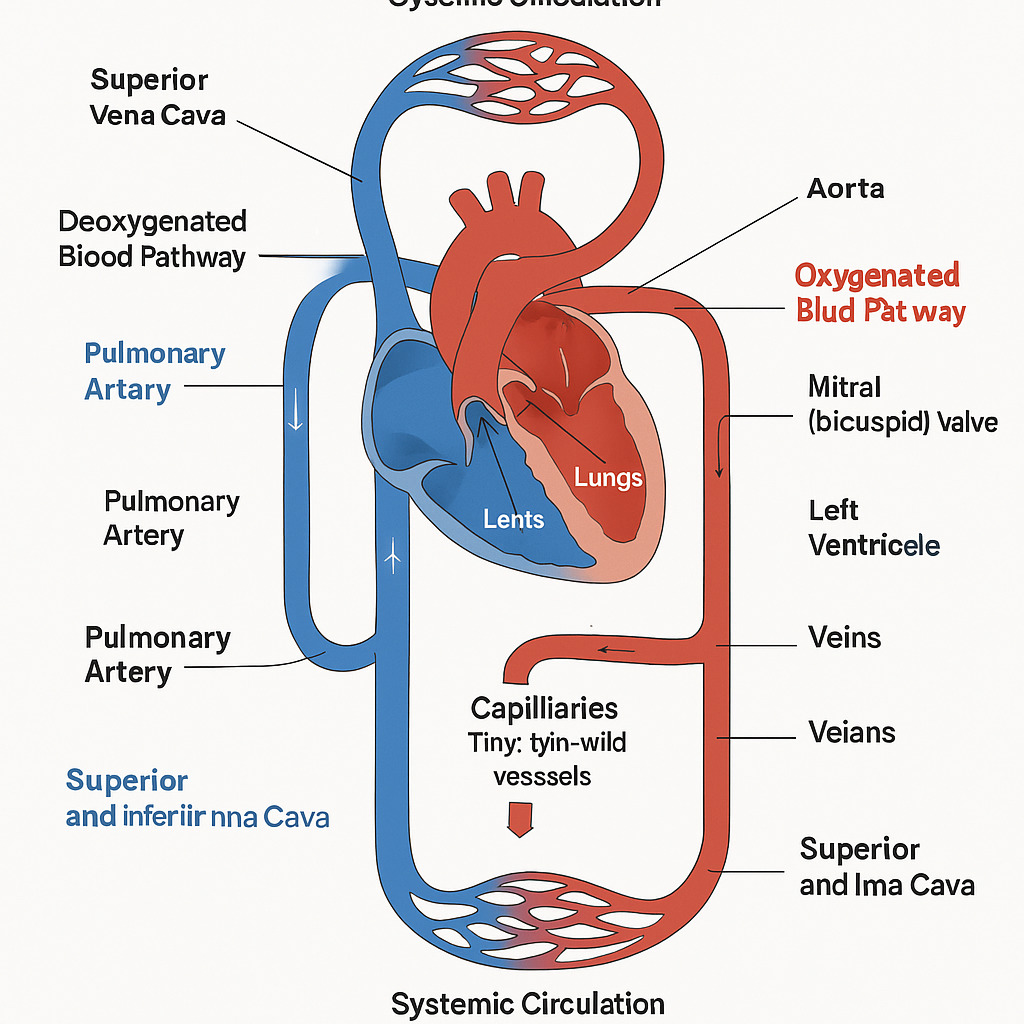 Circulation of Blood in the Heart