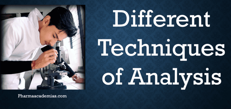 Different Techniques of Analysis