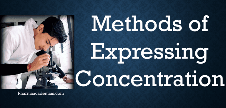 Methods of Expressing Concentration