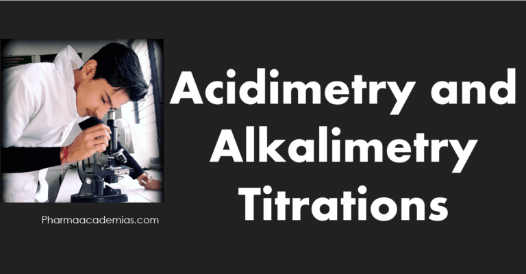 Acidimetry and Alkalimetry Titrations