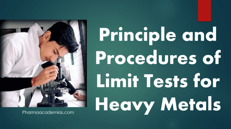 Principle and Procedures of Limit Tests for Heavy Metals