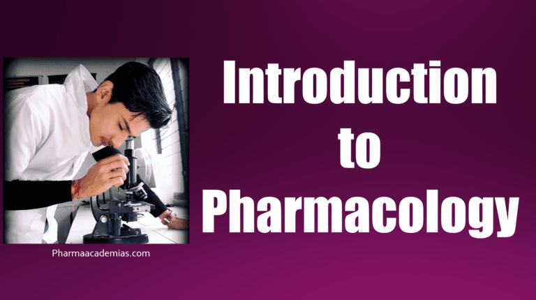 Introduction to Pharmacology