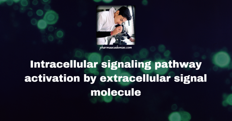 Intracellular signaling pathway activation by extracellular signal molecule