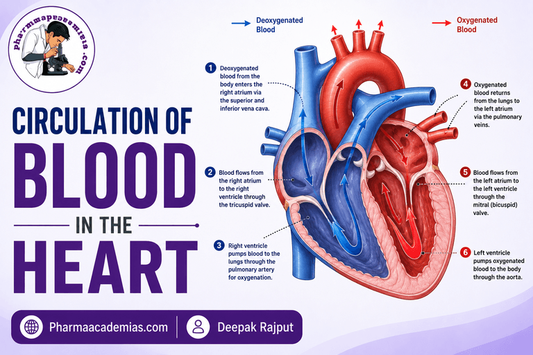 Circulation of Blood in the Heart