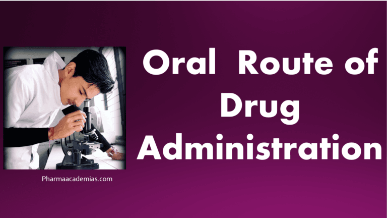 Route of drug administration