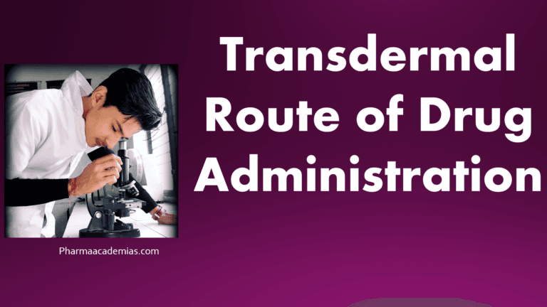 Transdermal route
