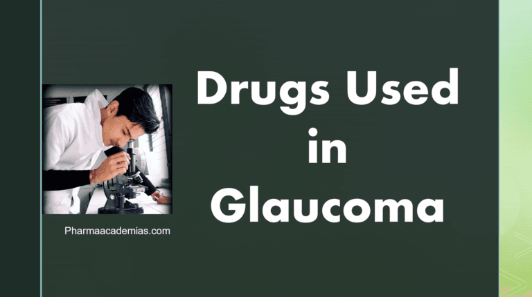 Drugs Used in Glaucoma