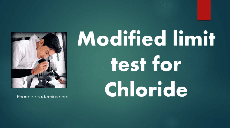 Modified Limit Test for Chloride
