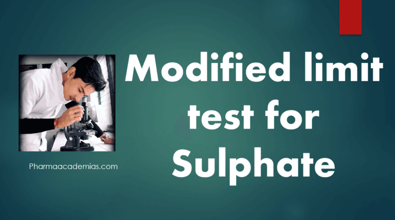 Modified Limit Test for Sulphate