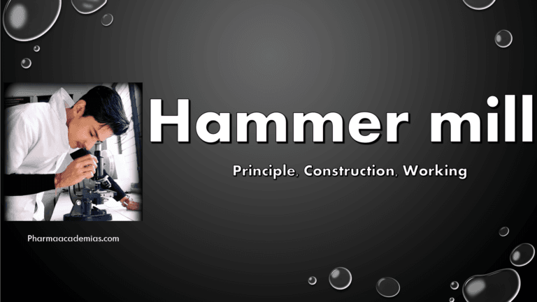Hammer mill -Principle, Construction, Working