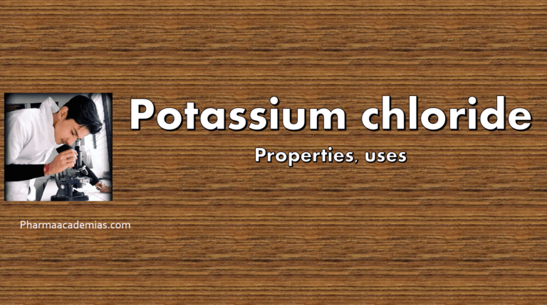 Potassium Chloride – Properties, Uses