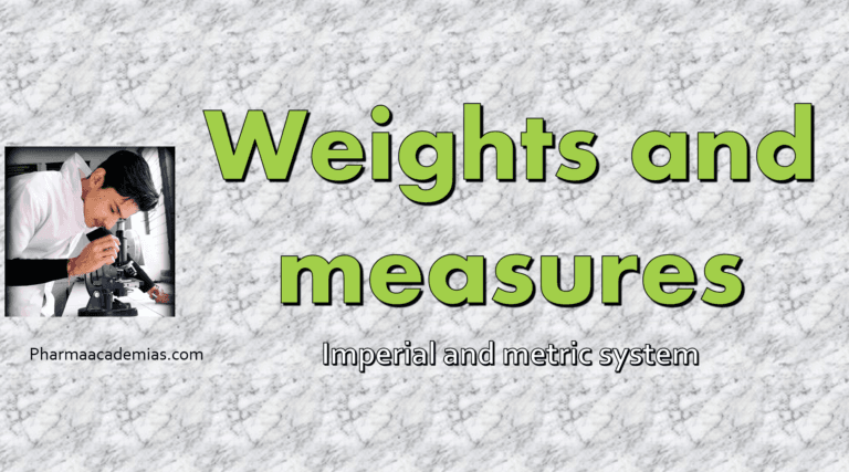 Weights and measures– Imperial & Metric system