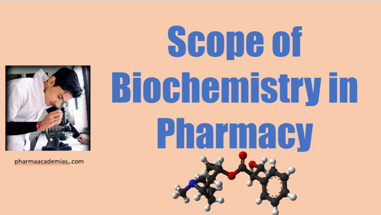 Scope of Biochemistry in Pharmacy