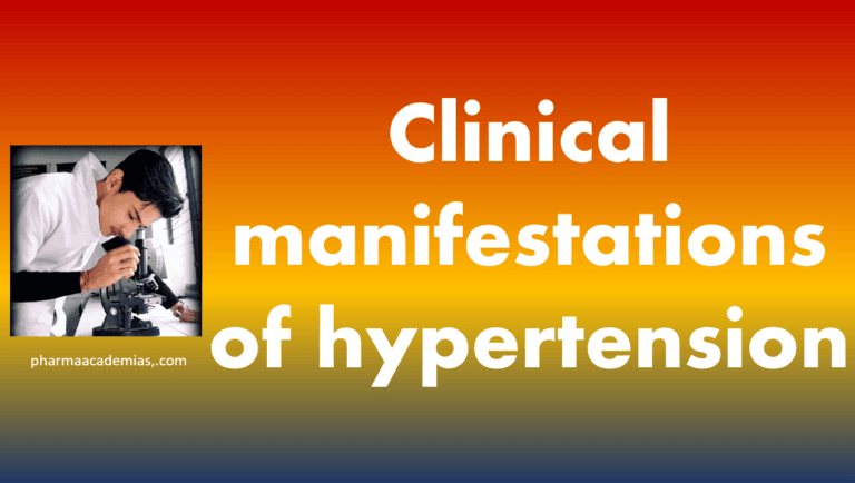 Clinical manifestations of hypertension