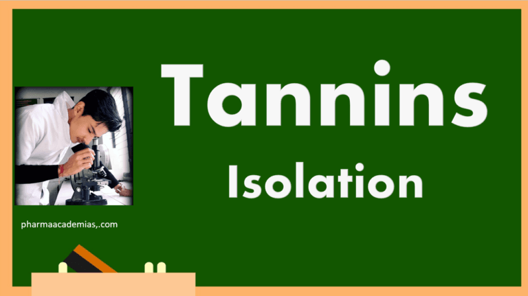 Isolation of tannins