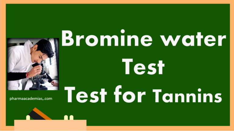 Bromine Water Test