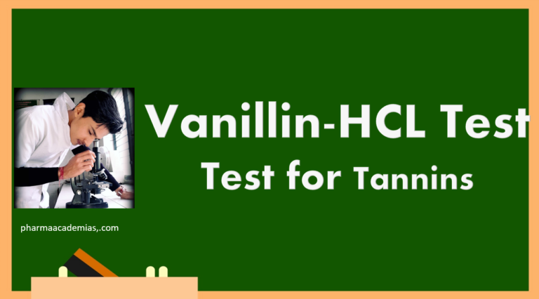 Vanillin HCl Test