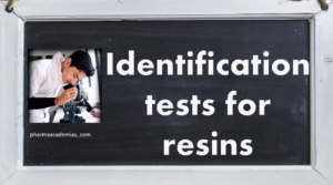 Read more about the article Identification tests for resins