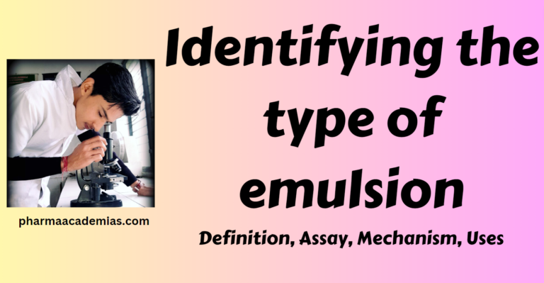 Identifying the type of emulsion