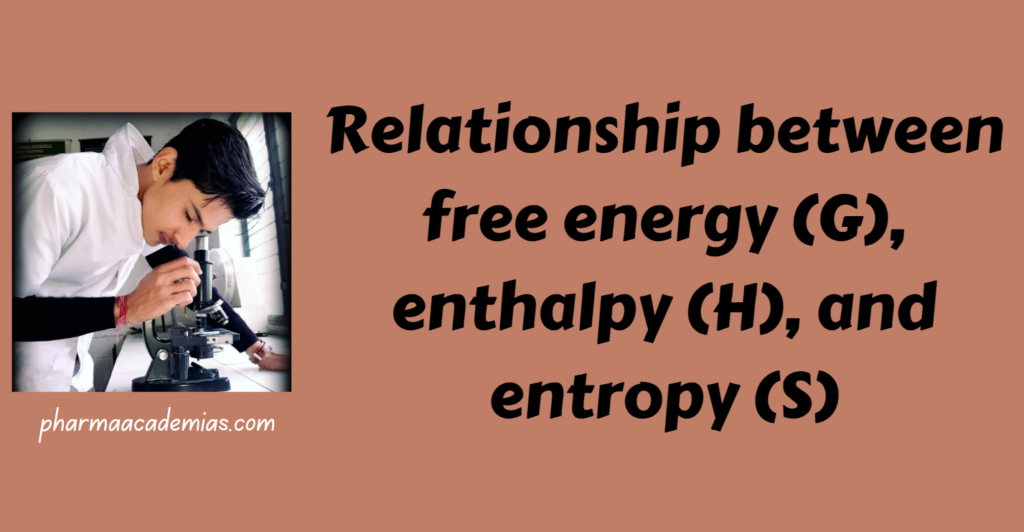 Screenshot 2023 12 08 144432 Relationship between free energy (G), enthalpy (H), and entropy (S)