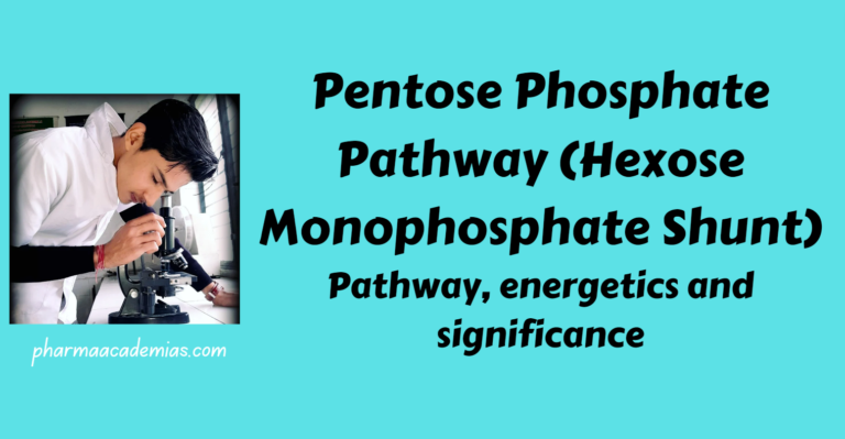 Pentose Phosphate Pathway (Hexose Monophosphate Shunt)- Pathway, energetics and significance