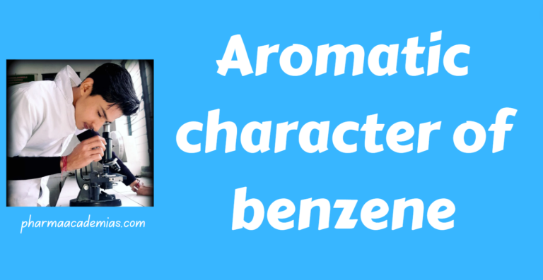 Aromatic character of benzene