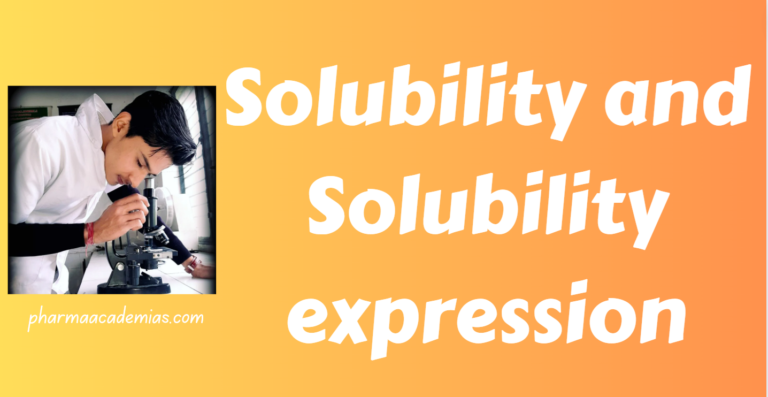 Solubility and Solubility expression