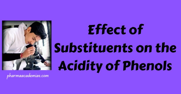 Effect of Substituents on the Acidity of Phenols