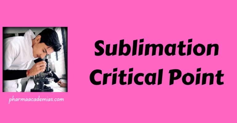Sublimation Critical Point