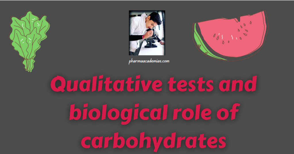 Screenshot 2023 12 22 141405 Qualitative tests and biological role of carbohydrates