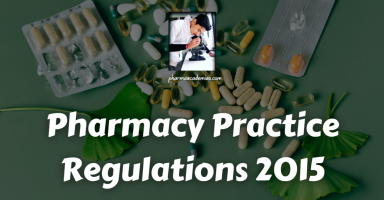 Pharmacy Practice Regulations 2015