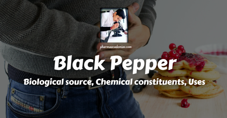 Black Pepper: Biological Source, Chemical Constituents, Uses