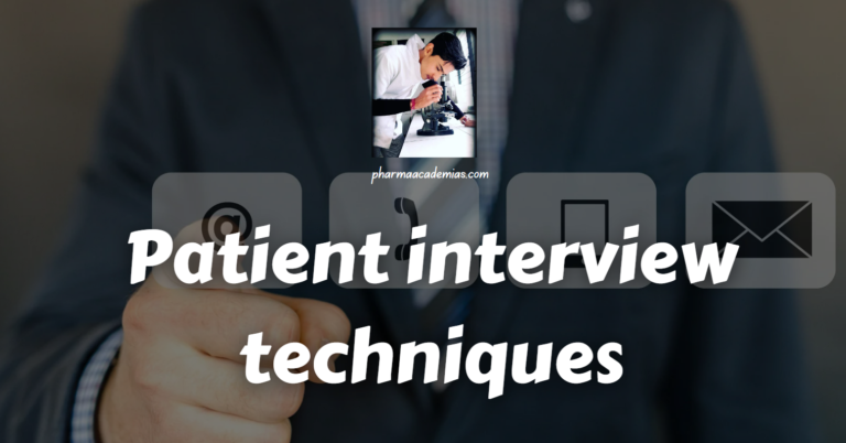 Patient interview techniques