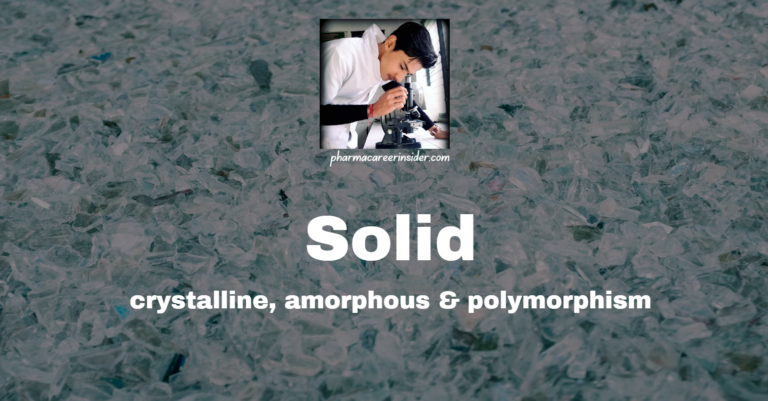 Solid- crystalline, amorphous & polymorphism