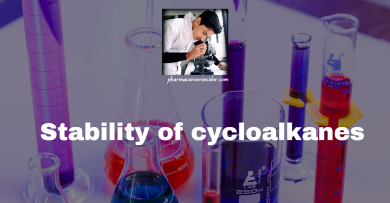 Stability of cycloalkanes