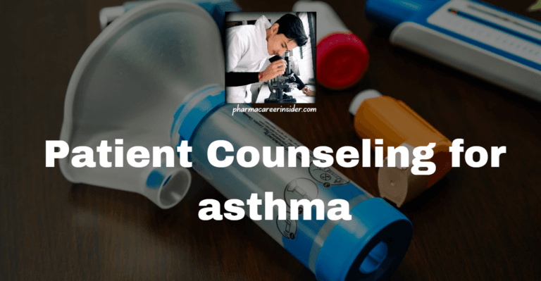 Patient Counseling for asthma