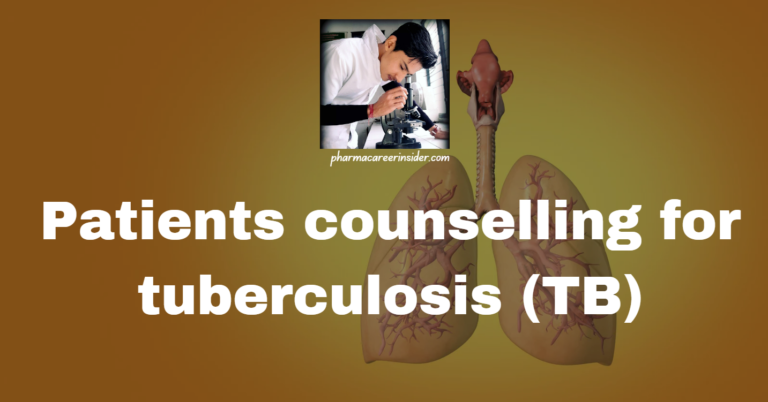 Patients counselling for tuberculosis (TB)