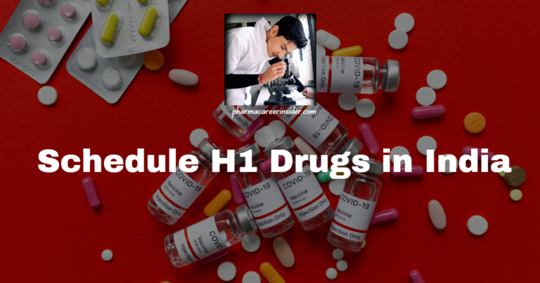 Schedule H1 Drugs in India