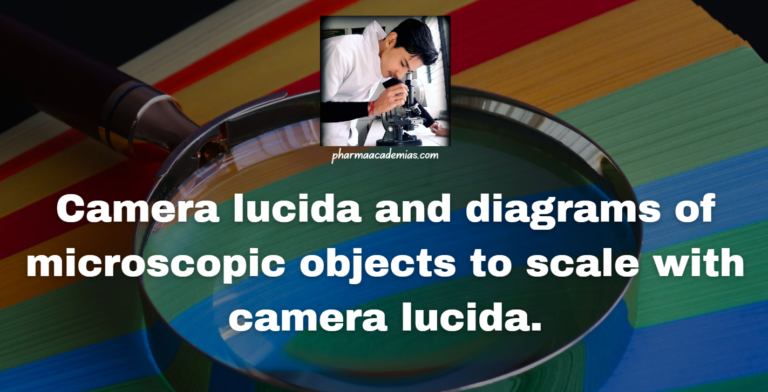 Camera lucida & diagrams of microscopic objects