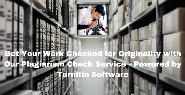 Plagiarism Check Service – by Turnitin Software