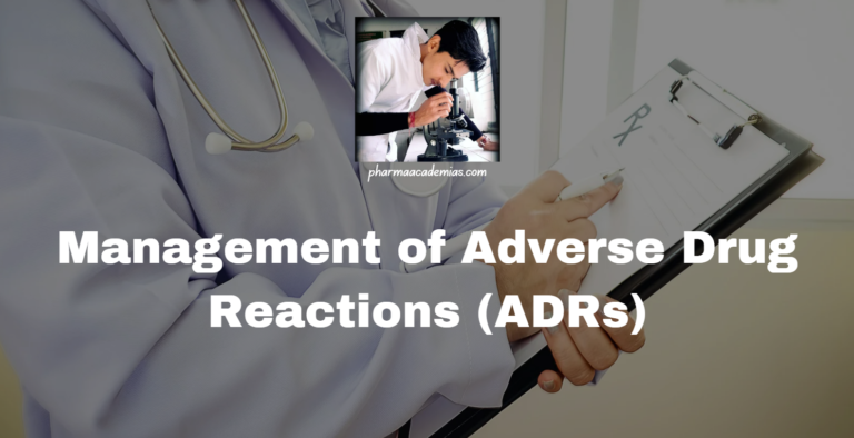 Management of Adverse Drug Reactions