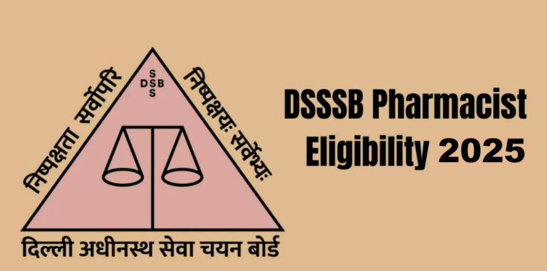 DSSSB Pharmacist Syllabus 2025