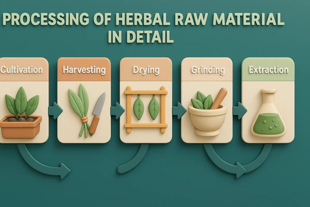 Processing of Herbal Raw Materials
