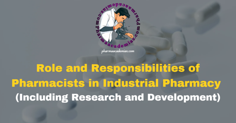 Pharmacists in Industrial Pharmacy