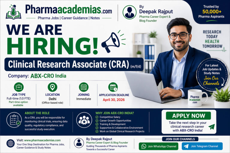 Clinical Research Associate Job