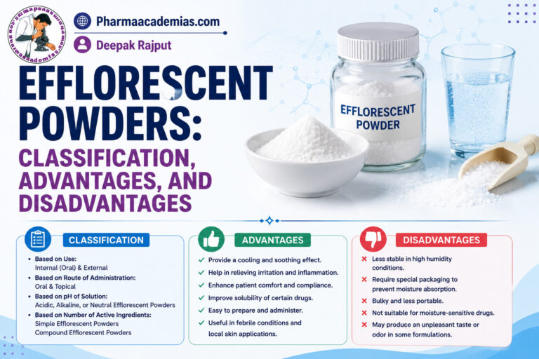 Efflorescent powders
