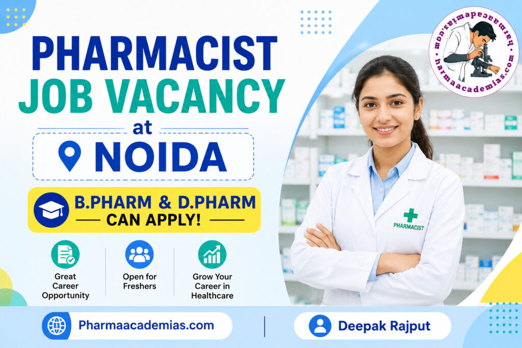 Pharmacist Job Vacancy Noida