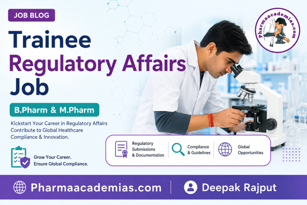 Trainee Regulatory Affairs Job