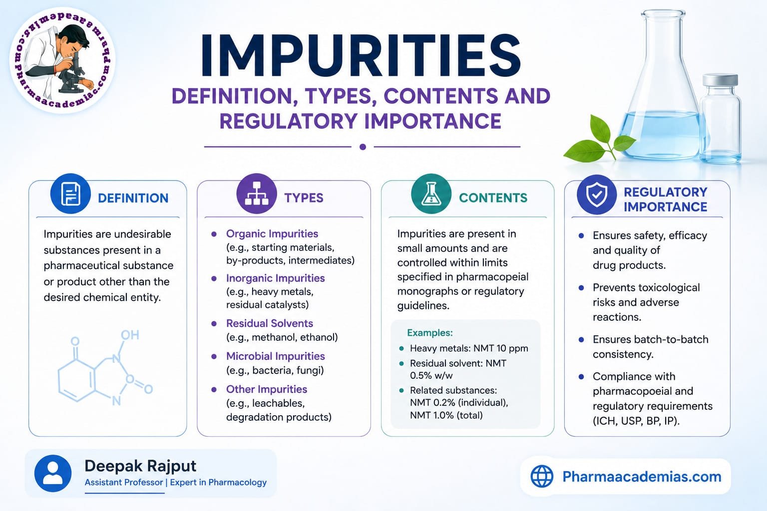 Impurities in pharmaceutical analysis