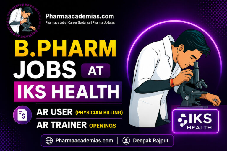 B.Pharm Jobs at IKS Health